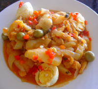 Bacalao a la Vizcaina (Basque Style Codfish Stew) Recipe ... image