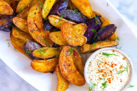 Roasted Fingerling Potatoes with Craveable Sauce image