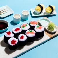 DIY a Sushi Pom-Pom Dinner for Two - Brit + Co image