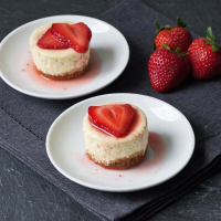 Mini New York Cheesecakes Recipe | EatingWell image