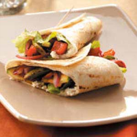 Grilled Veggie Wraps Recipe: How to Make It image