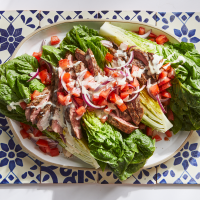 Caesar Salad with Grilled Steak Recipe | EatingWell image