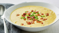 Slow-Cooker Cheesy Potato Soup Recipe - BettyCrocker.com image