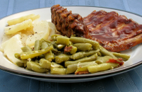 Southern Style Seasoned Green Beans (From Canned) Recipe ... image