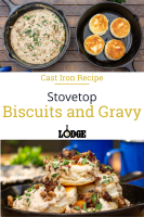 Stovetop Biscuits and Gravy | Lodge Cast Iron image