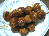 Japanese Meatballs in Sweet Soy Sauce (Niku Dango) Recipe ... image