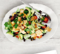 Mexican salad with tortilla croutons recipe | BBC Good Food image
