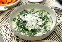 Skinny Creamed Spinach - Mealthy.com image