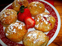 Strawberry Filled Puff Pastry Donuts | Just A Pinch Recipes image