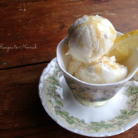 Lemon Honey Frozen Yogurt - Recipes to Nourish image