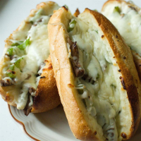 Philly Cheesesteak Sandwich with Garlic Mayo Recipe ... image