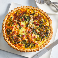 Ham and Leek Quiche Recipe | Real Simple image