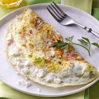 Goat Cheese & Ham Omelet Recipe: How to Make It image
