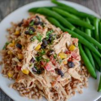 Slow Cooker Creamy Mexican Chicken - The Lean Green Bean image
