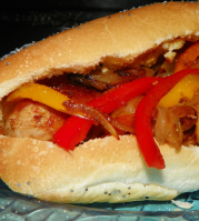 Dom's Sausages With Peppers and Onions Recipe - Italian ... image