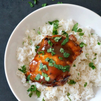 Filipino Boneless Skinless Chicken Thighs Adobo with Thick ... image