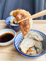 Traditional Chinese Pork, Shrimp and Chive Dumplings (Best ... image