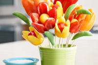 Flower Power Bell Peppers and Ranch Dip Recipe | Hidden ... image