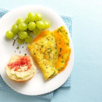 Cheesy Chive Omelet Recipe: How to Make It image