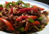 Asian Ground Beef, Pepper and Onion Saute Recipe - Food.com image