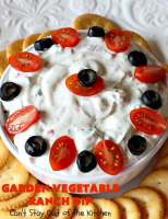 Garden Vegetable Ranch Dip – Can't Stay Out of the Kitchen image