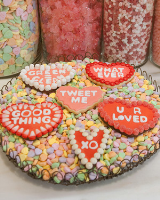 Heart-Shaped Sugar Cookie Cutouts | Martha Stewart image