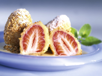 Strawberry Dumplings with Custard recipe | Eat Smarter USA image