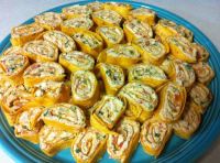 Chicken Enchilada Dip Roll-Ups | Just A Pinch Recipes image