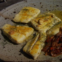 Butter and Olive Oil Basted California Halibut Recipe ... image