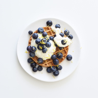 Waffle with Lemony Ricotta & Blueberries | Recipes | WW USA image