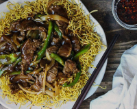 Crispy Cantonese Beef Chow Mein Recipe | SideChef image