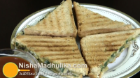 Spinach & Mushroom Sandwich Recipe - Nishamadhulika.com image
