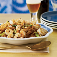Pan-Seared Sichuan Shrimp with Mung Bean Noodles Recipe ... image