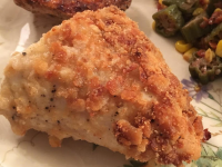 Crispy Oven-Fried Chicken | Just A Pinch Recipes image