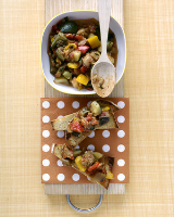 Ratatouille on Grilled Bread Recipe | Martha Stewart image
