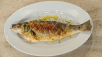 Grilled Whole Fish with Lemon Emulsion Recipe | Martha Stewart image