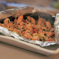 Basil Shrimp with Feta and Orzo Recipe | MyRecipes image