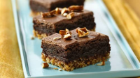 Pretzel Brownie Bars Recipe - BettyCrocker.com image