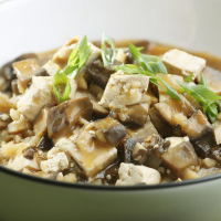 Chinese Braised Mushrooms & Tofu Recipe | EatingWell image