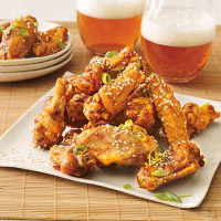 Twice-Fried Chicken Wings Recipe | MyRecipes image