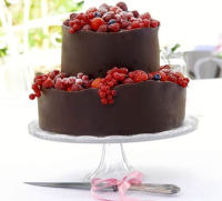 Orange berry wedding cake recipe | BBC Good Food image