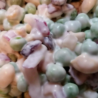 Peanutty Pea Salad Recipe | Allrecipes image