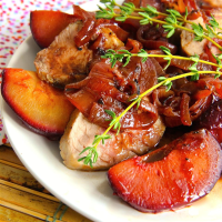 Roasted Pork Tenderloin with Fresh Plum Sauce | Allrecipes image