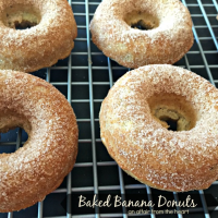Baked Banana Donuts - Dusted with Spiced Sugar image
