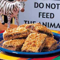 PEANUT BUTTER AND JELLY SANDWICH BARS FROM SCHOOL RECIPES