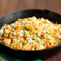 Buffalo Chicken & Rice Skillet Recipe | Allrecipes image