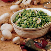 Peas with Mushrooms Recipe: How to Make It image