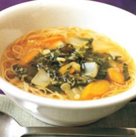 Asian Vegetable Soup with Noodles - Vermicelli Recipes image