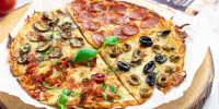 Four Seasons Pizza | Low-Calorie Pizza Recipes from Lo-Dough image