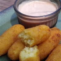 Deep Fried Corn Meal Sticks (Sorullitos de Maiz) with ... image
